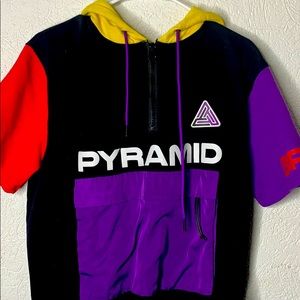 Black pyramid hoodie